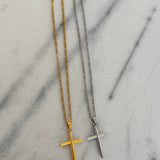 LARGE CROSS NECKLACE