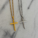 LARGE CROSS NECKLACE