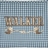 TRVL Large Roadie: Rodeo Check Navy