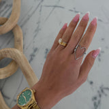 SILVER HEART RING