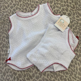 Paty Red Diaper Set