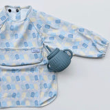 The Grayson Long Sleeve Bib Blue Popsicles