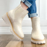 Corkys Whatever Boot in Ivory Croc