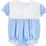 Girls Spring Picnic Gingham Bubble