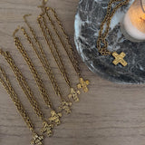 THE HAMMERED CROSS NECKLACE
