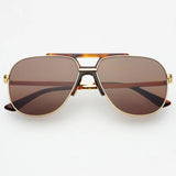 Logan Dark Brown Sunglasses by Freyrs
