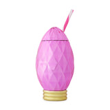 Pink Vintage Holiday Light Cup