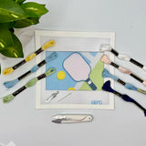 Blue Poppy Pickleball Needlepoint Kit