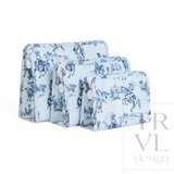 TRVL Blue Cowboy Toile Large Roadie