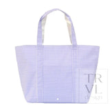 TRVL Jumbo Tote: Gingham Lilac