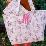 TRVL Jumbo Tote: Cowgirl Toile