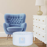 Goose Waddle TBBC Ottoman: Buckhead Blue