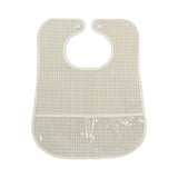 TRVL Clean Up Bib in Pearl Gray Gingham