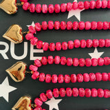 PINK HEART NECKLACE