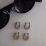 SMALL DIAMOND HOOPS