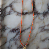 SLOANE NECKLACE - TAN FISH