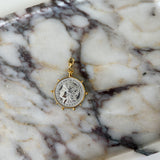 TWO TONED COIN PENDANT