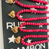 PINK HEART NECKLACE