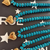 BLUE HEART NECKLACE