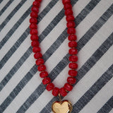 RED HEART NECKLACE