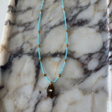 SLOANE NECKLACE - BROWN FISH