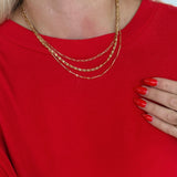 TRIPLE LAYERED NECKLACE