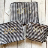 TRVL Large Roadie: Gingham Black