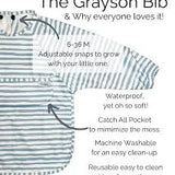 The Grayson Long Sleeve Bib Baseball