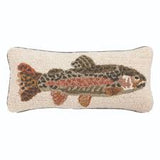 Mud Pie Trout Hook Wool Pillow