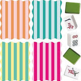 Striped/Solid Scalloped Shufflers