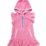 Mud Pie Pink Ric Rac Zip Cover Up