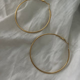 XL GOLD HOOPS