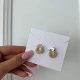 DAINTY PEARL HOOPS