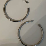 LARGE SILVER HOOPS