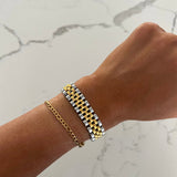 THICK TWO TONED BRACELET