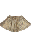 LuLu BeBe: Metallic Gold Skirt