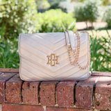 Caroline Hill Mia Crossbody in Pearl VQ