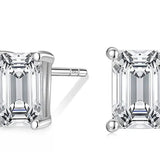 RECTANGLE DIAMOND STUDS