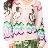 Queen of Sparkle Duck Cardigan