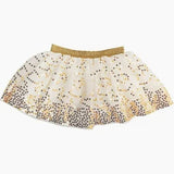Mud Pie Ivory Gold Sequin Tutu