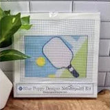 Blue Poppy Pickleball Needlepoint Kit