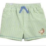Mud Pie Striped Embroidered Duck Trunk