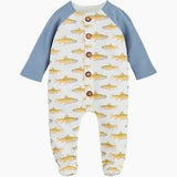 Mud Pie Fish Button Sleeper