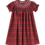 Lil Cactus Red Plaid Bishop Dress