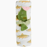 Mud Pie Fish Swaddle and Rattle