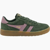 GOLA Hawk Suede "86 Trainer Evergreen/Candy/Gum