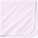 Magnolia Baby Pink Mini Stripes Receiving Blanket