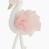 Mud Pie Swan Velvet Princess Plush