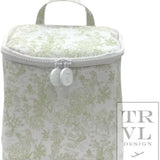 TRVL TAKE AWAY Lunch Bag Bunny Toile Green