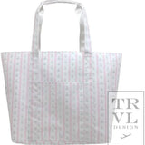 TRVL JUMBO TOTE Ribbon Floral Pink